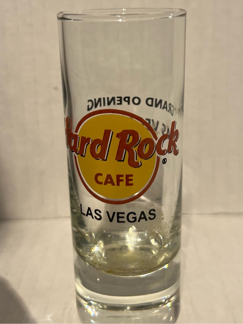 2009 Hard Rock Shooter Glass - Grand Opening Las Vegas